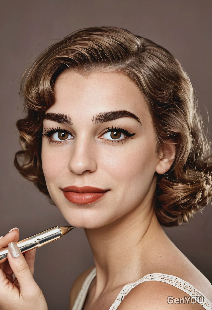 Vintage Makeup, 40s, professional shot