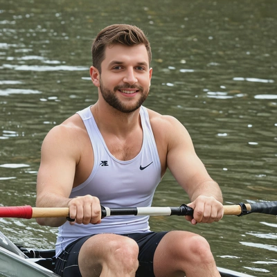 as a rower