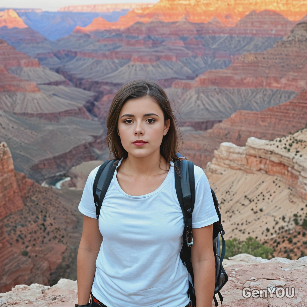 As a traveler standing by Grand Canyon