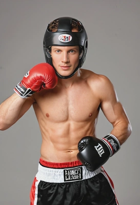 As a kickboxing player, wearing the helmet 