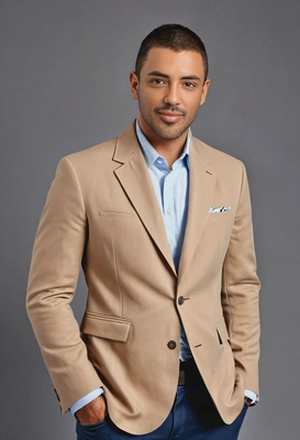 A tech entrepreneur in a casual blazer