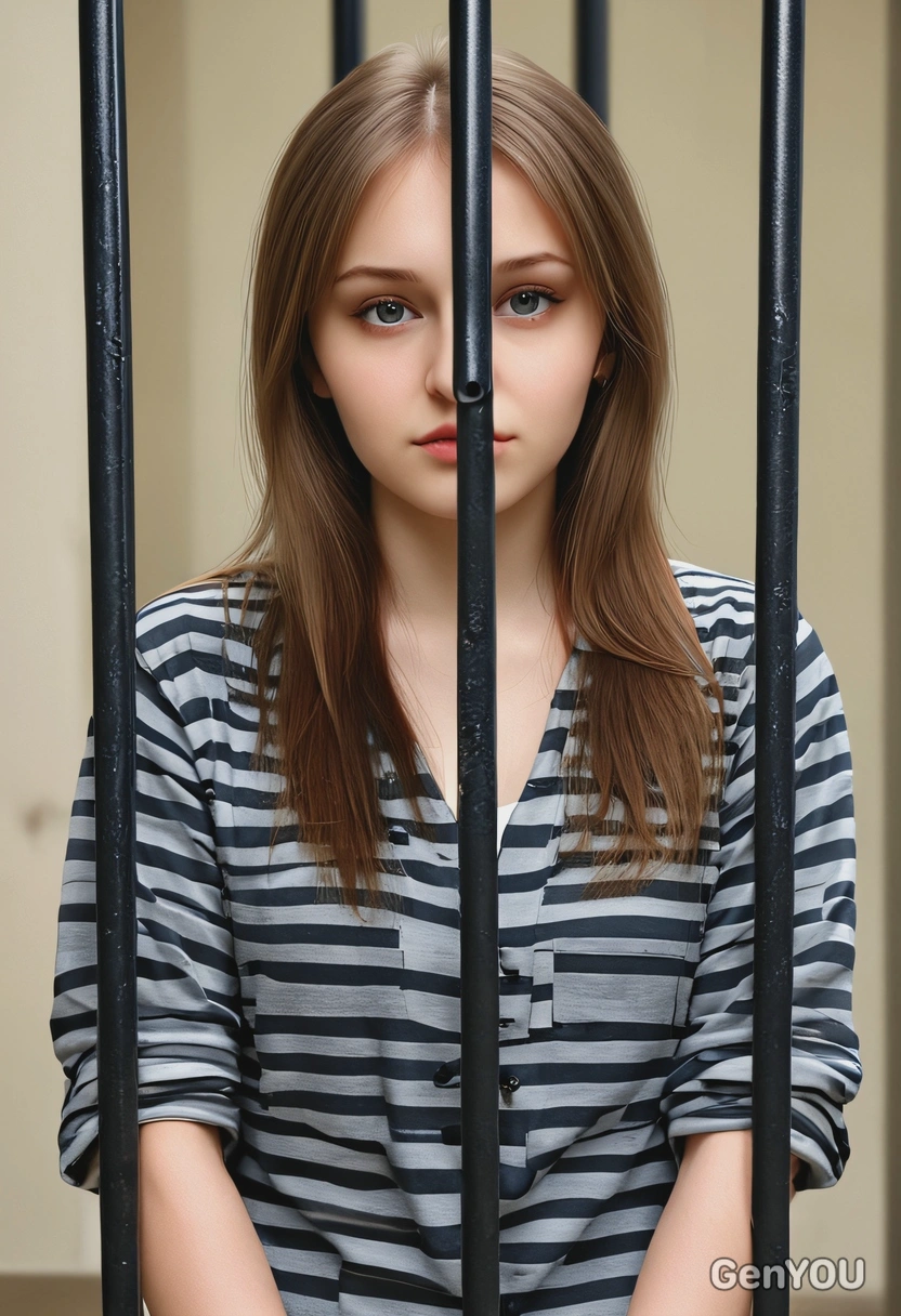 behind bars in prison