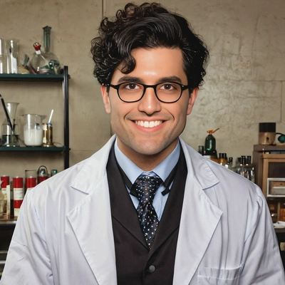 as an evil scientist