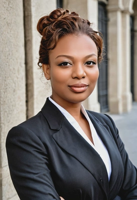 A lawyer, french twist