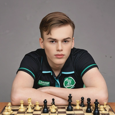 as a chess player, sitting on chess championship