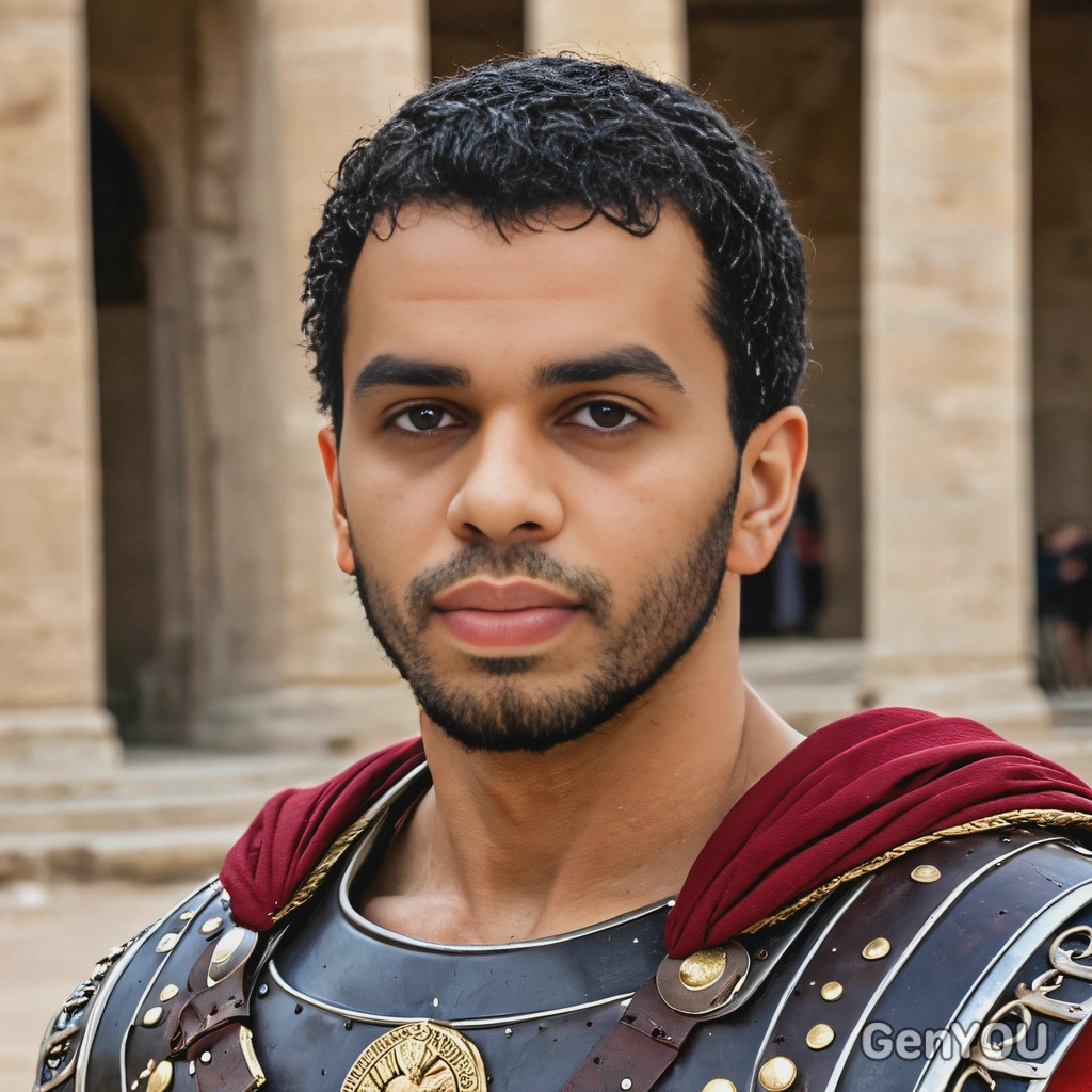 An ancient Roman gladiator