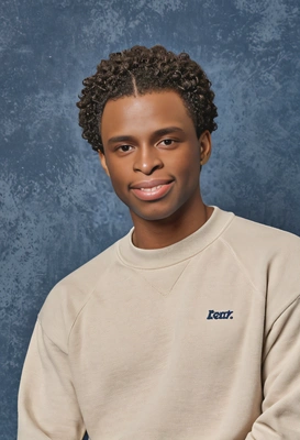 Student in beige sweatshirt, peter hurley headshot