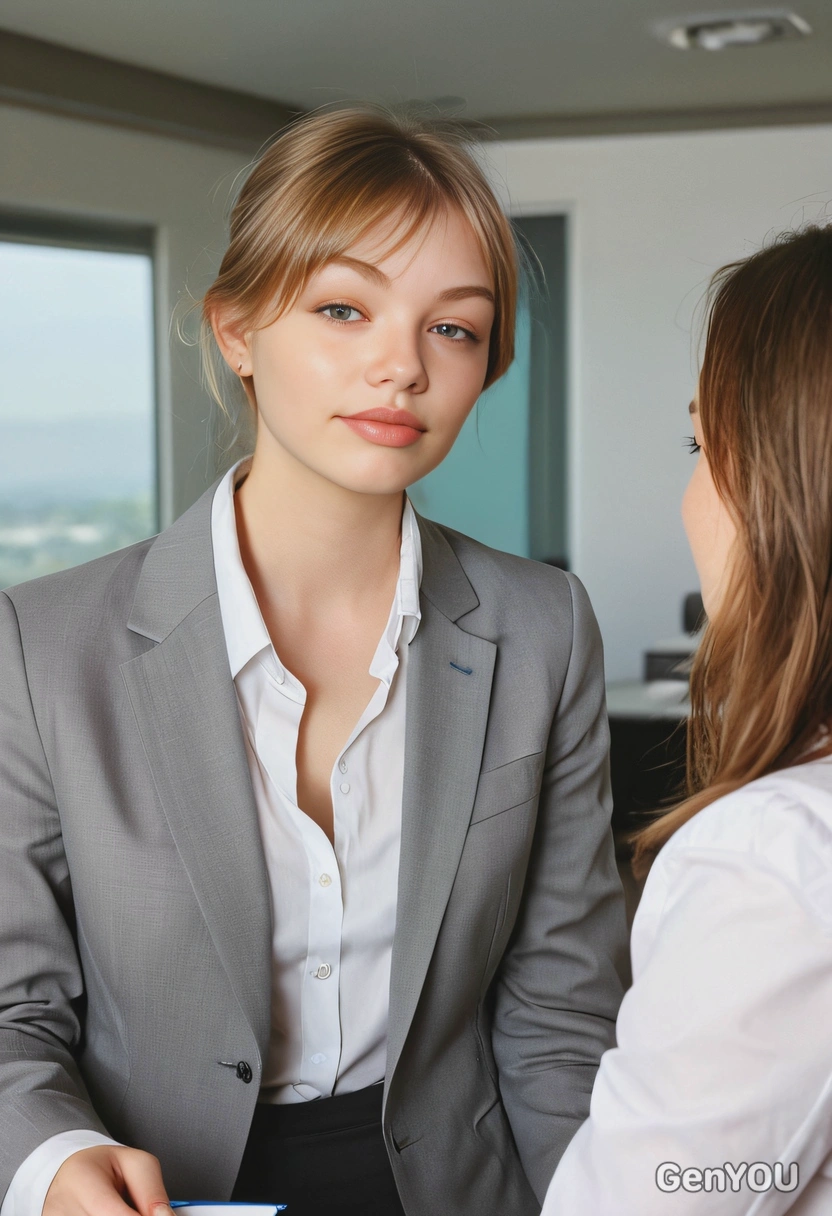 business person talking to a colleague
