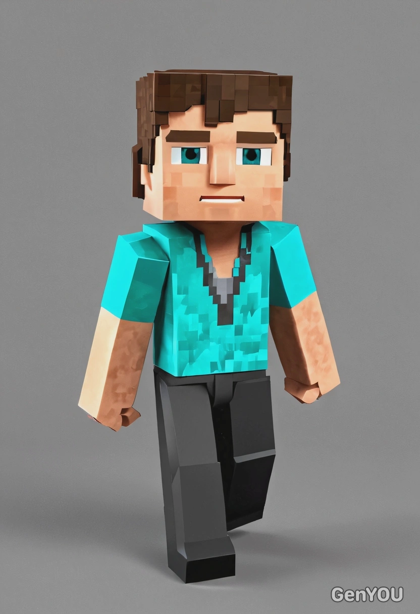 as a minecraft character.