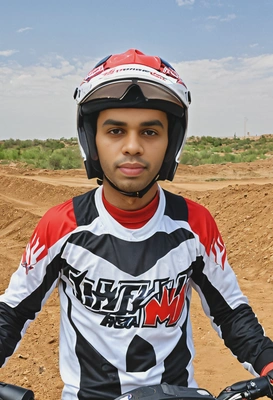Motocross driver headshot portfolio