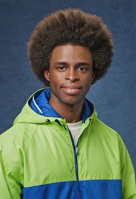 'student in neon windbreaker', peter hurley's touch