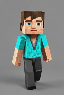 as a minecraft character.