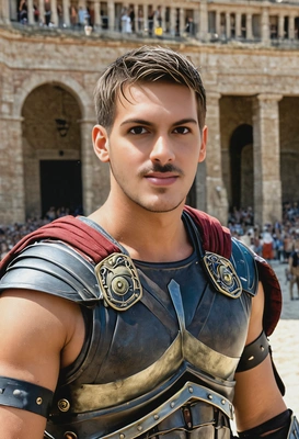 as Maximus from Gladiator 