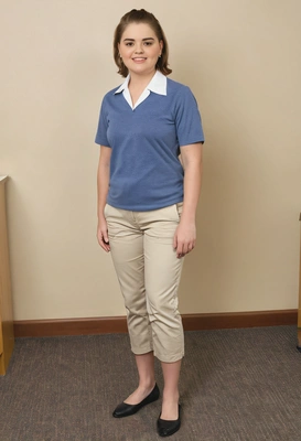 as a speech-language pathologist specialist, full body view