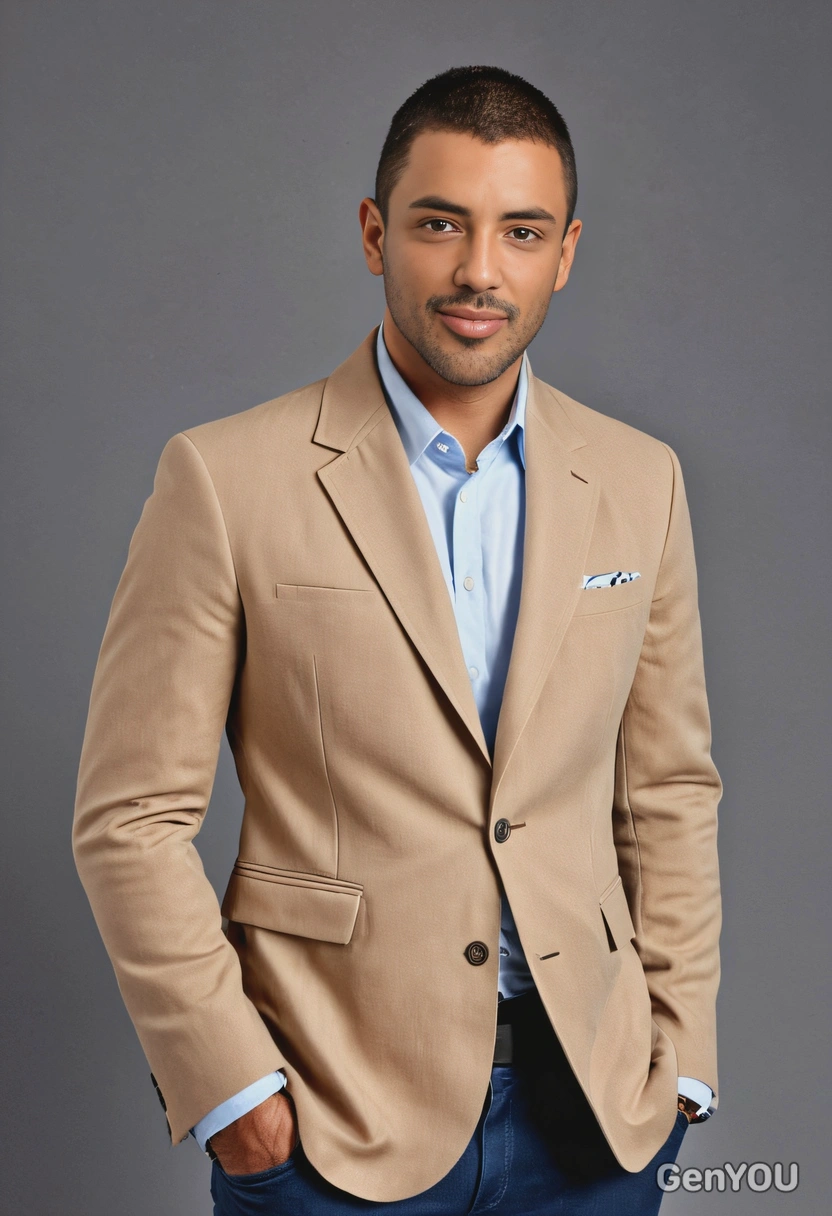 A tech entrepreneur in a casual blazer