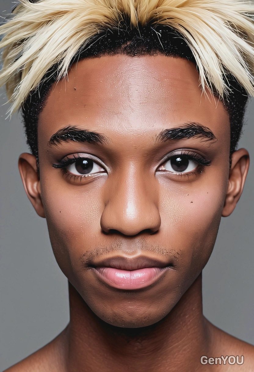 Kawaii Makeup, black skin