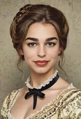 Vintage Makeup, 1800s, professional shot