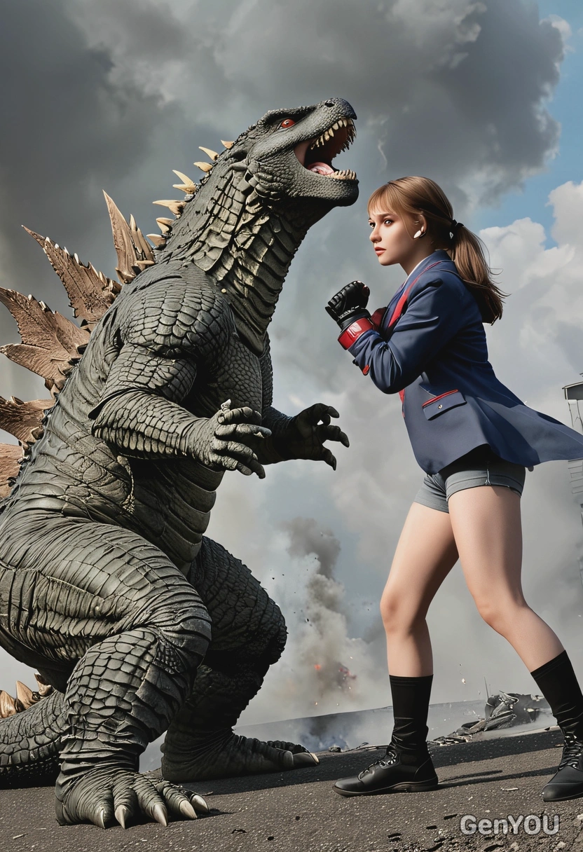 fighting vs godzilla