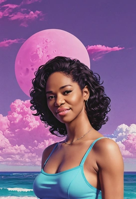 Vaporwave core aesthetic