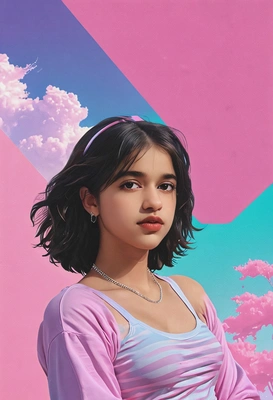 Vaporwave core aesthetic