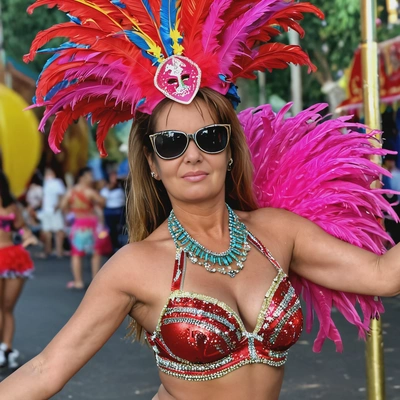 Sexy carnival dancer