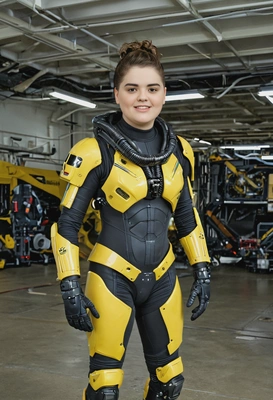 Ripley in exosuit at space station hangar bay