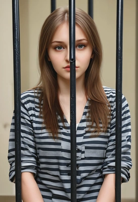 behind bars in prison