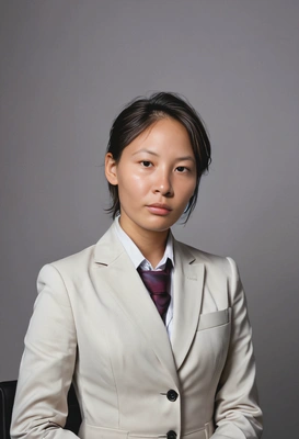 blurry background, business lady, professional photoshoot, dramatic lighting