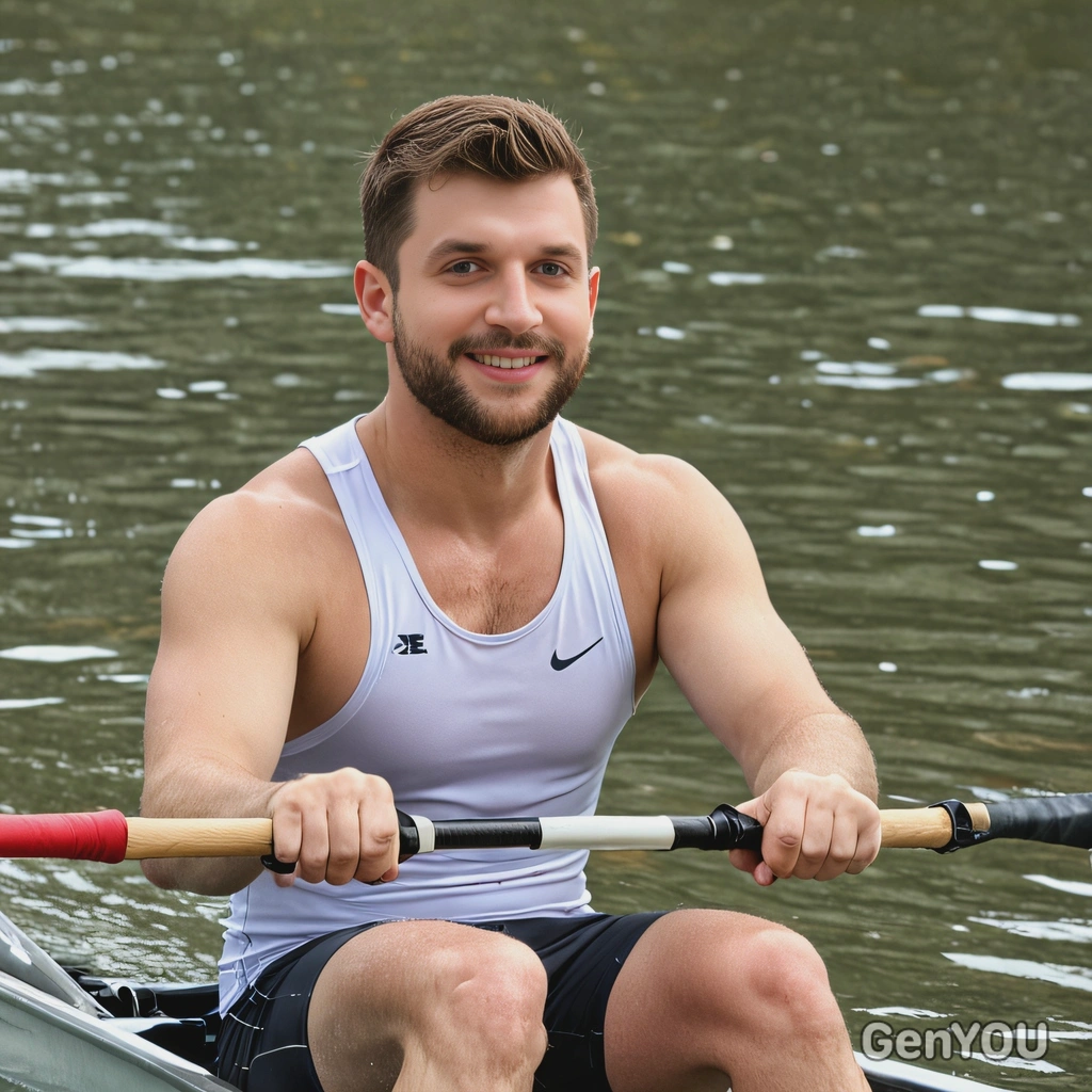 as a rower