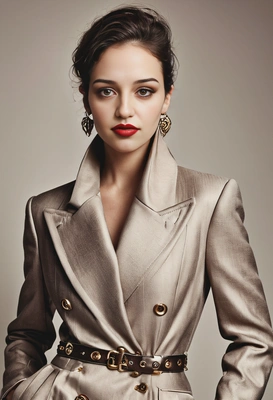 High-fashion Vogue editorial full body shot of a stylish person, luxury magazine cover style, paris fashion week, flawless skin, sharp facial features, dramatic studio lighting, soft shadows, neutral background, couture fashion, confident expression, ultra-realistic, shot on 85mm lens, shallow depth of field, professional fashion photography