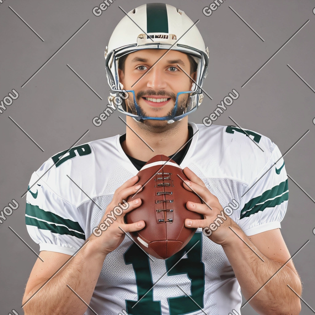 as a football quarterback
